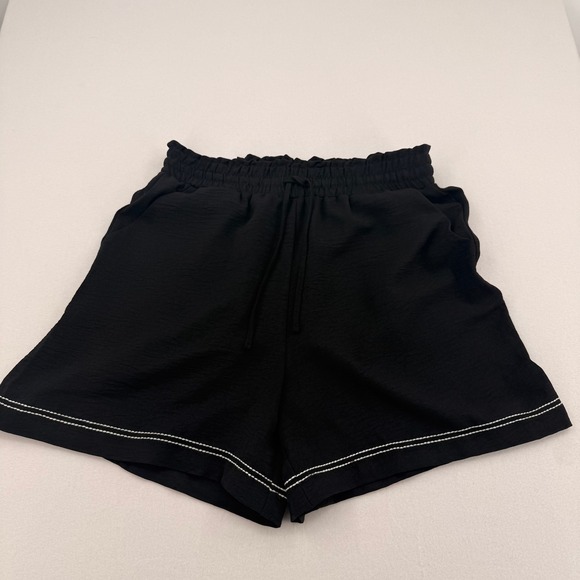Adrianna Papell Pants - Adrianna Papell Womens Airflow Pull On Shorts Black Contrast Stitch 1958150 S